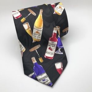 Steven Harris Hand Made Wine Connoisseur Men's Neck Tie